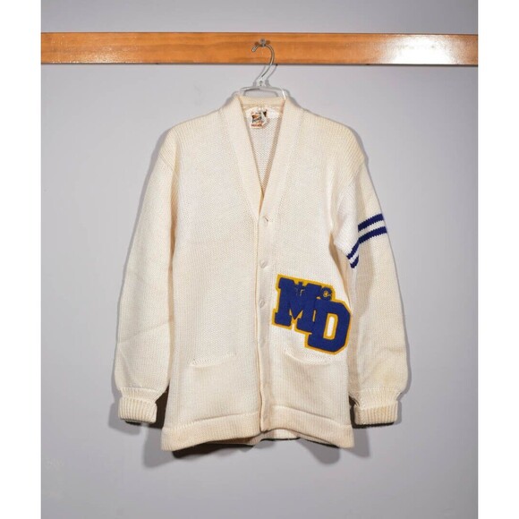 Princeton Other - 50s 60s Princeton All Wool Cream Bishop McDevitt HS Varsity Letterman Sweater
